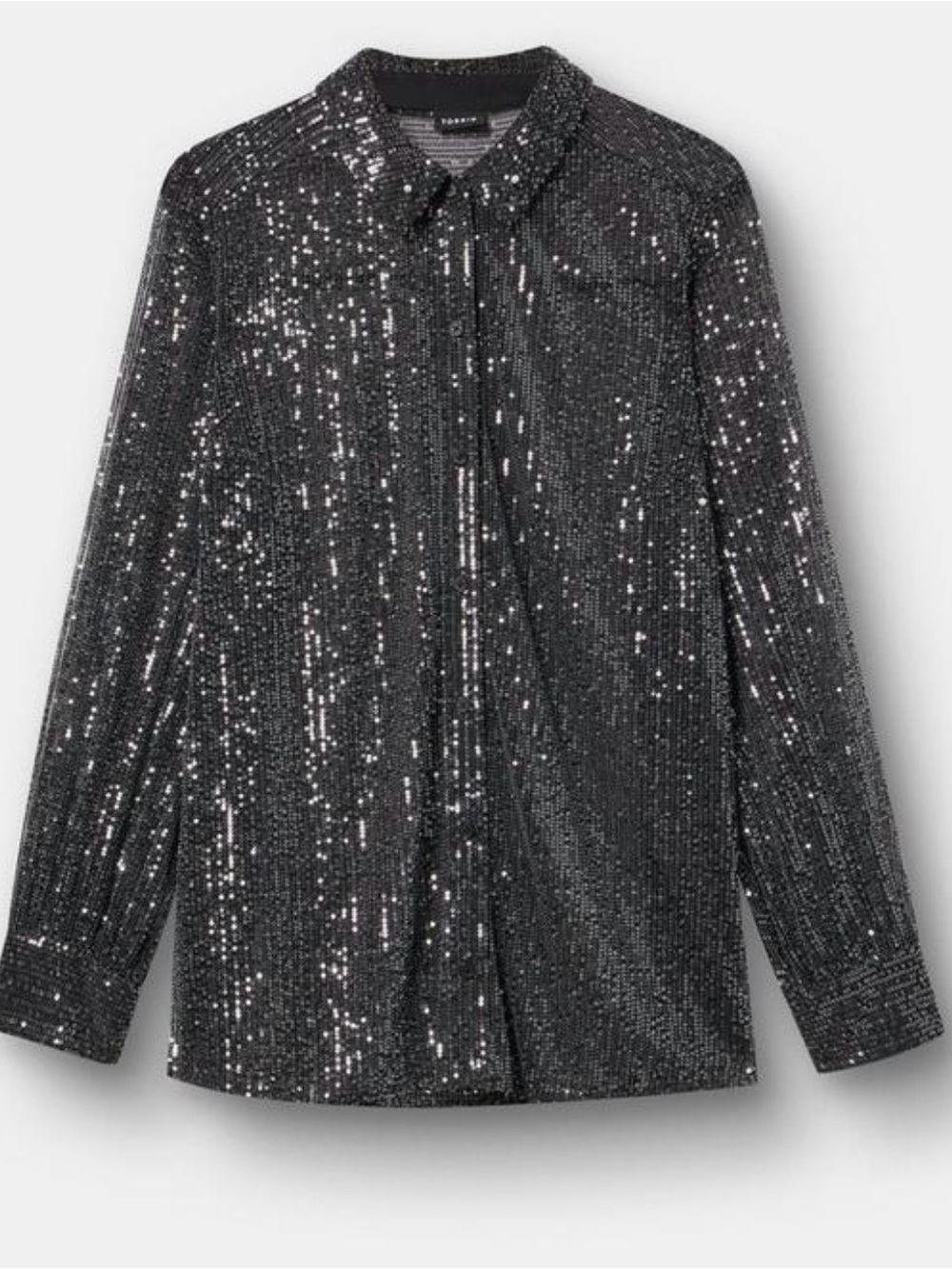 NWT Torrid sequined button up tunic top, Torrid size 6, 6X